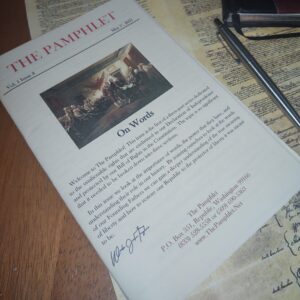 THE PAMPHLET ~ V1I8 ~ ‘On words’ ~ Print Edition